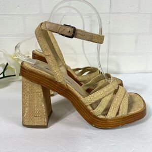 Y2K Bee Fly chunky heels size 7